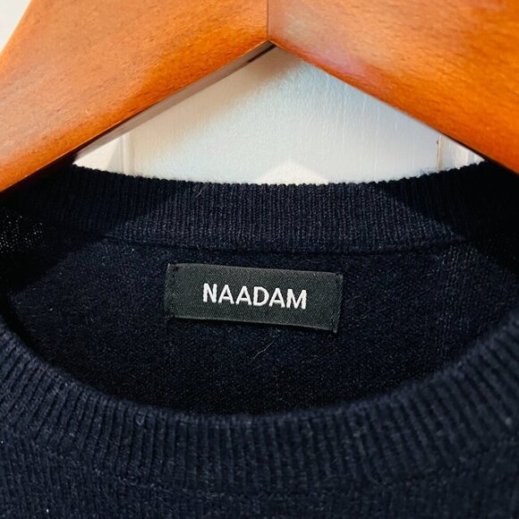 Naadam The Original Cashmere Sweater Navy Men's Size L Crew Neck NWOT's - Picture 8 of 16